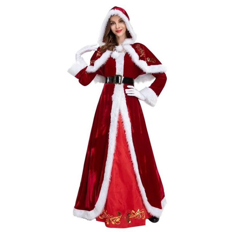 Deluxe Mrs. Claus Long Dress