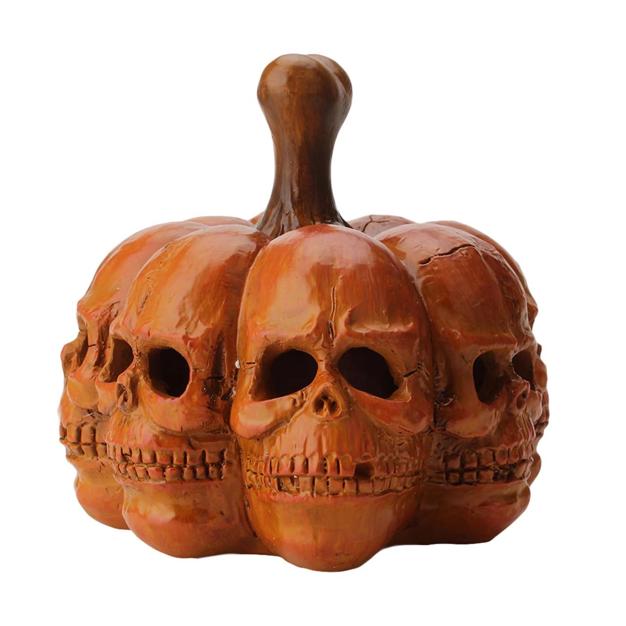 Multifaceted Halloween LED Skull Pumpkin Lantern