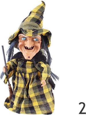 Interactive Witch Decoration with LED eyes and Motion