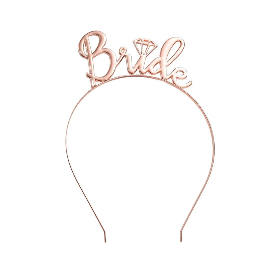 Rose Gold “Bride” Headband