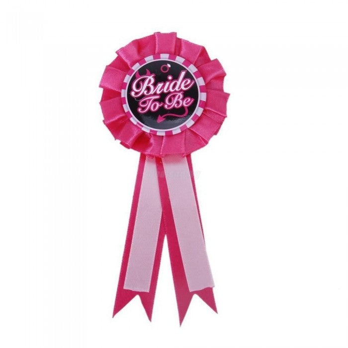 “Bride To Be” Satin Rosette Badge
