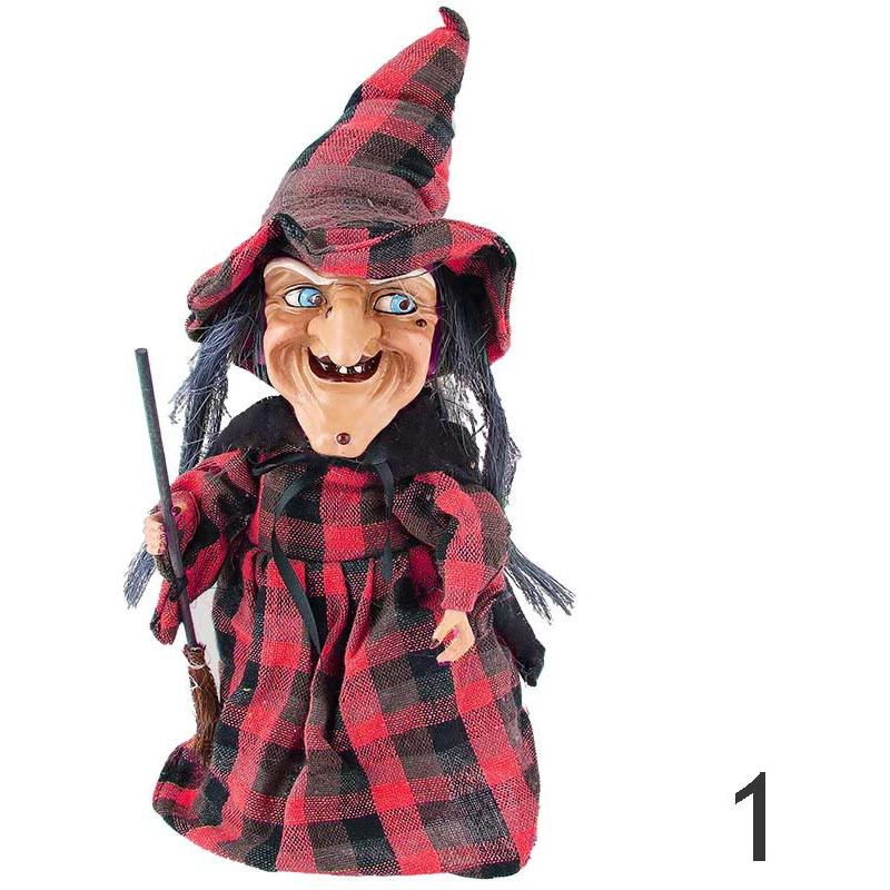 Interactive Witch Decoration with LED eyes and Motion