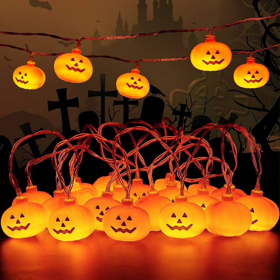 LED Pumpkin String Lights