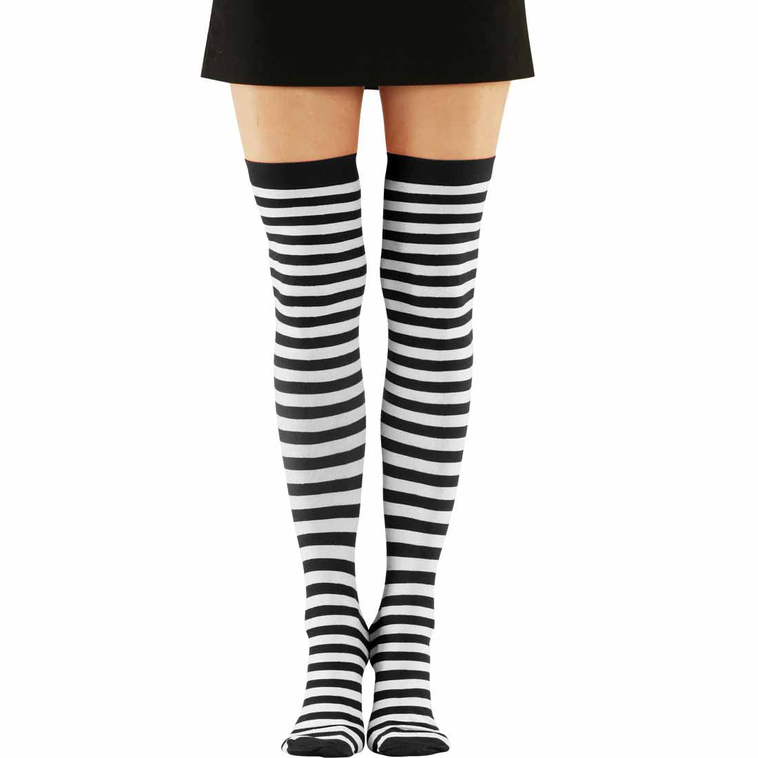 Black and White Knee Socks