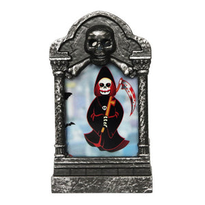 Mini LED Light-Up Halloween Tombstone Tabletop Decorations