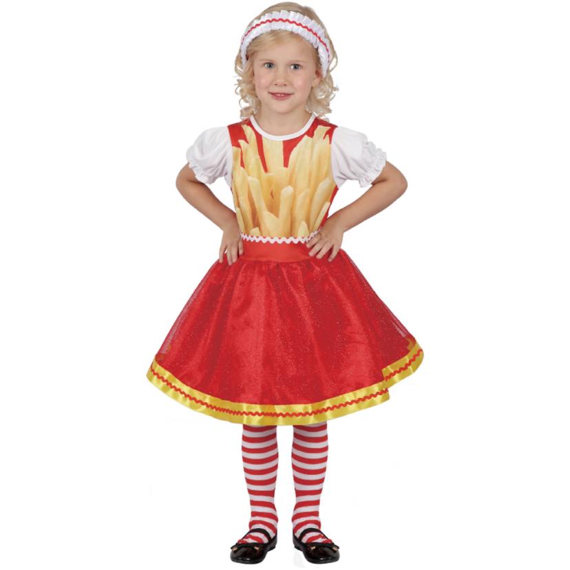 French fries dress costume for kids