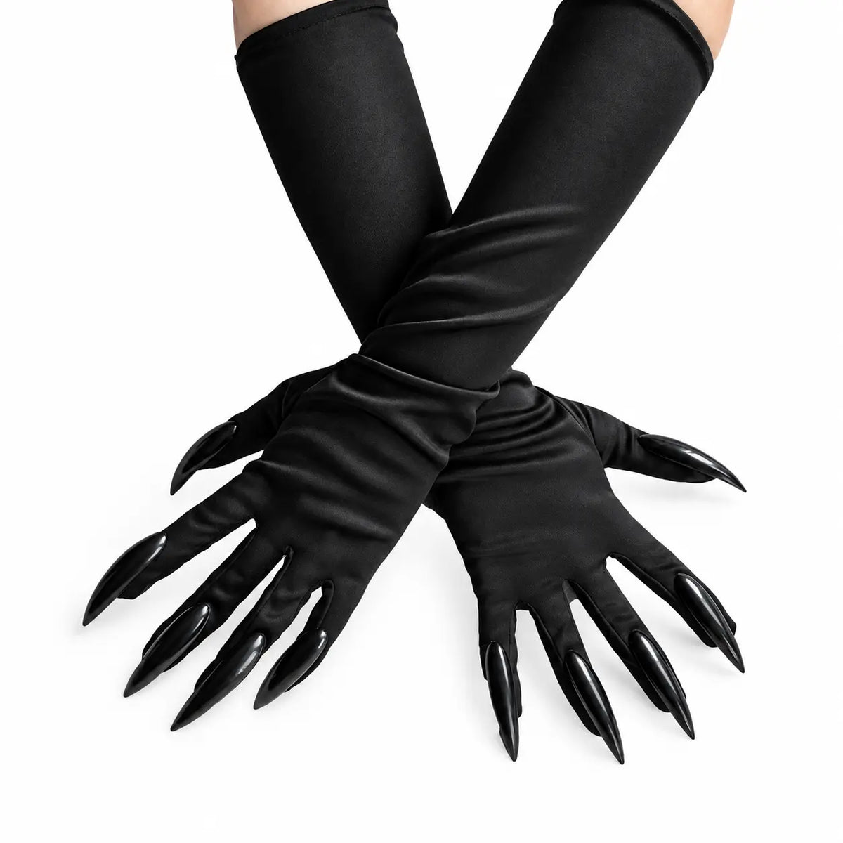 Long Black Gloves with Nails product image