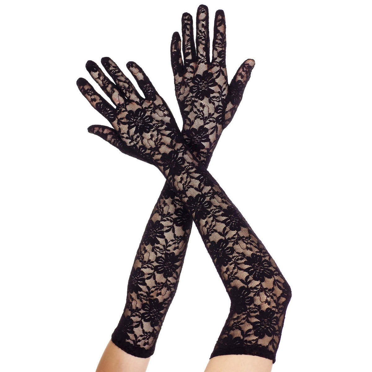 Black Lace Gloves