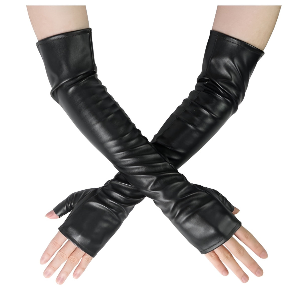 Metallic Fingerless Gloves