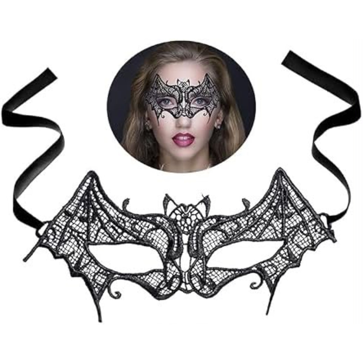 Bat Women Lace Mask