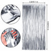 Silver Metallic Party Curtains