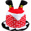 Santa Stuck in Chimney Hat