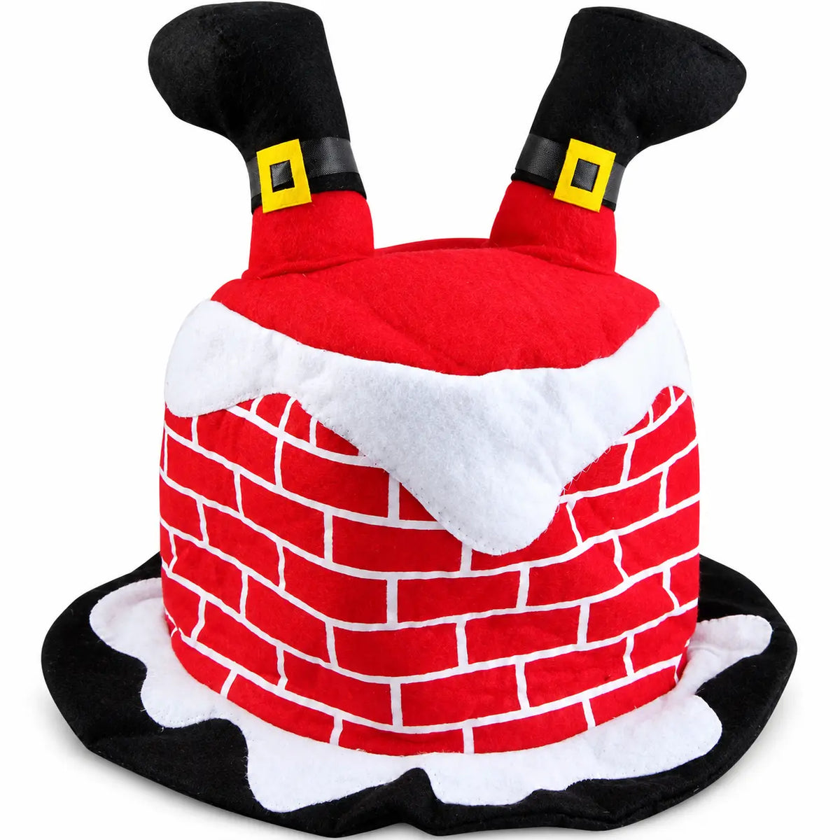 Santa Stuck in Chimney Hat