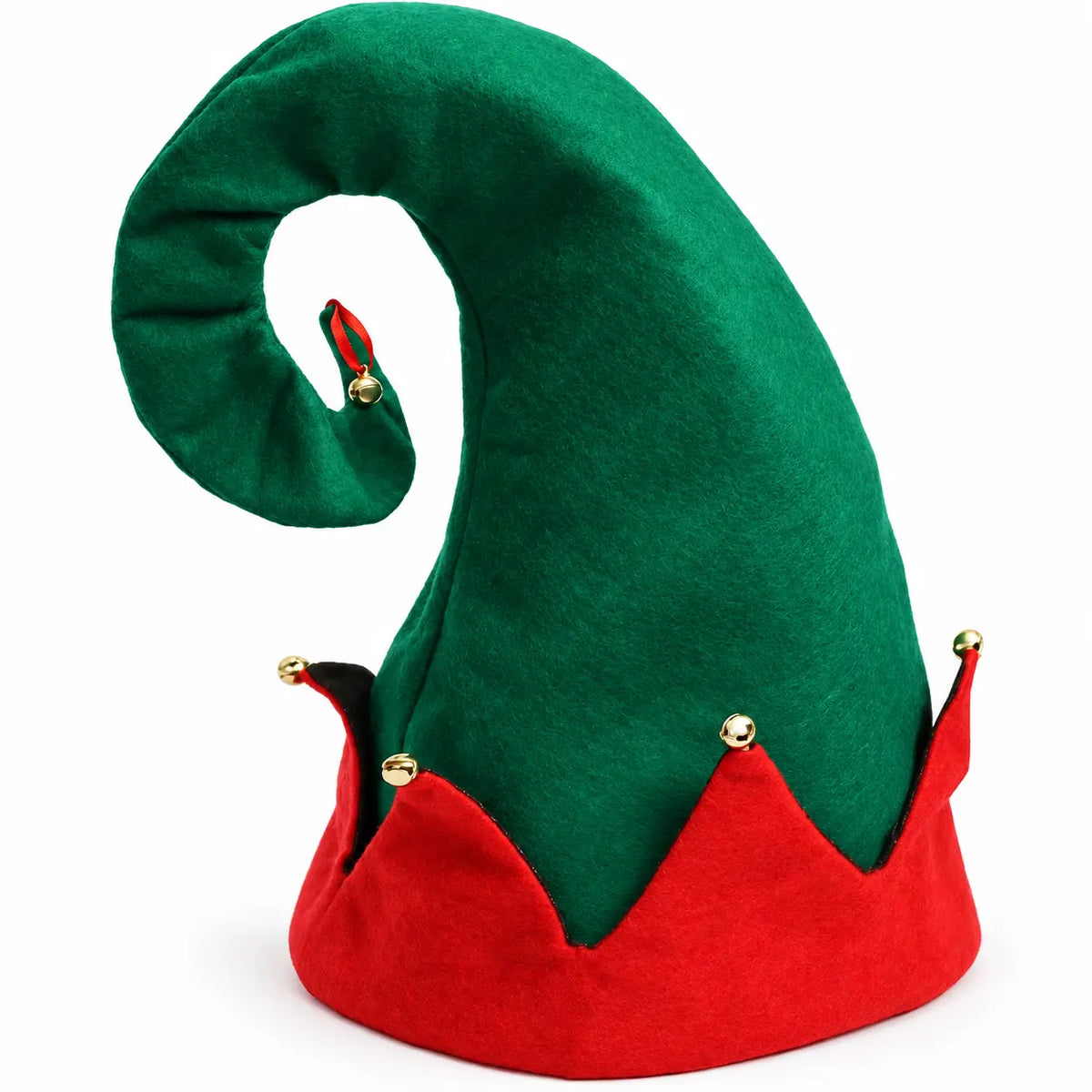 Classic Elf Hat with Bells