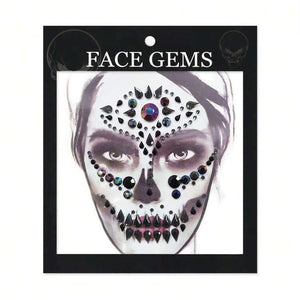Black Skeleton Face Gems product image