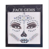 Black and White Skeleton face gems