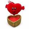 Heart Plush with Scented Candle