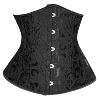 Black Brocade Underbust Corset