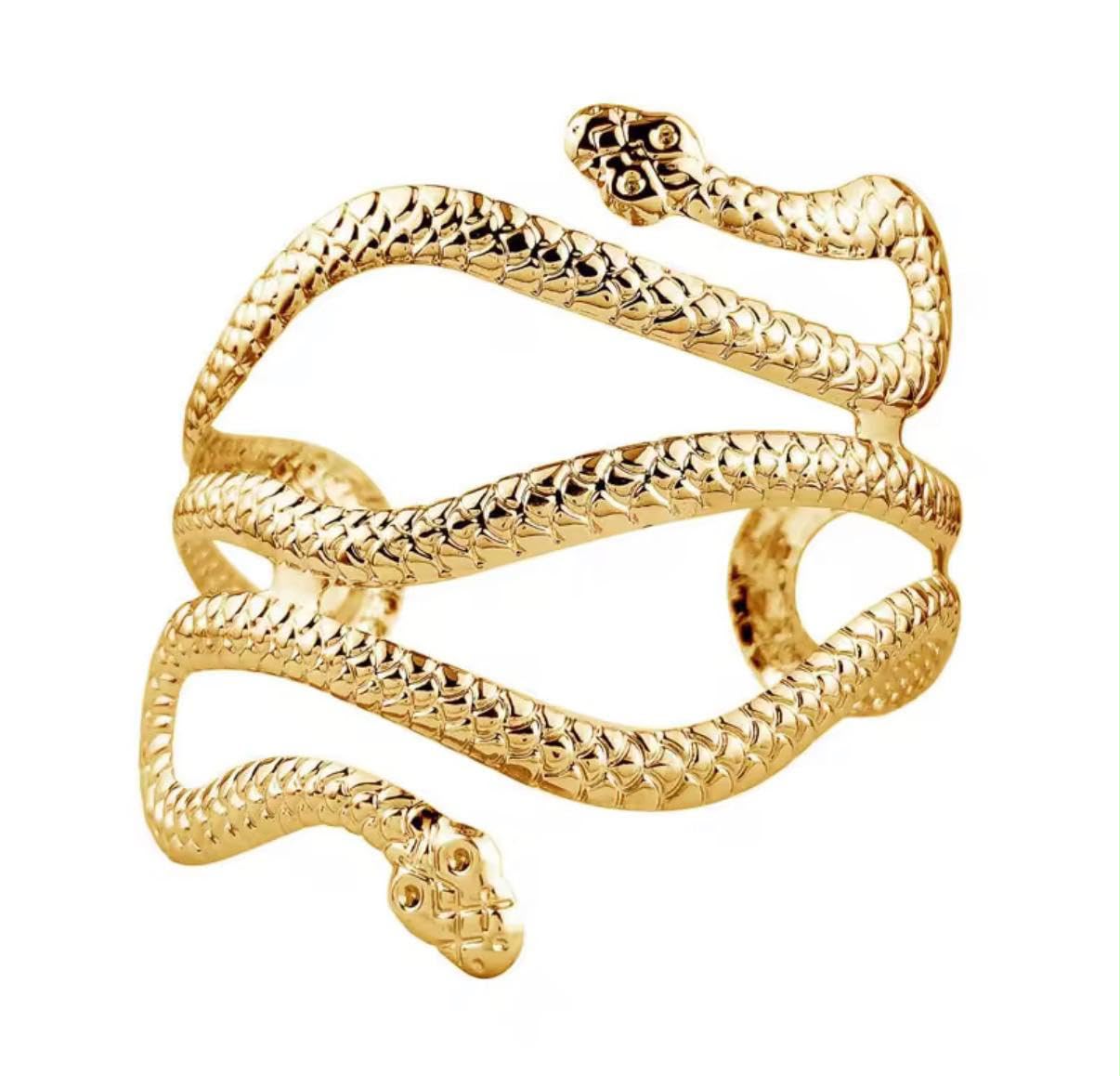 Gold Snake Upper Arm Cuff