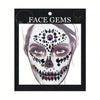 Black Skeleton Face Gems