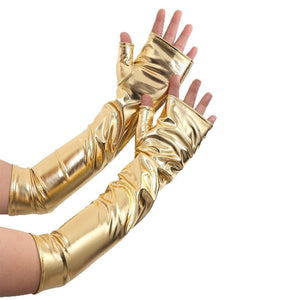 Metallic Fingerless Gloves
