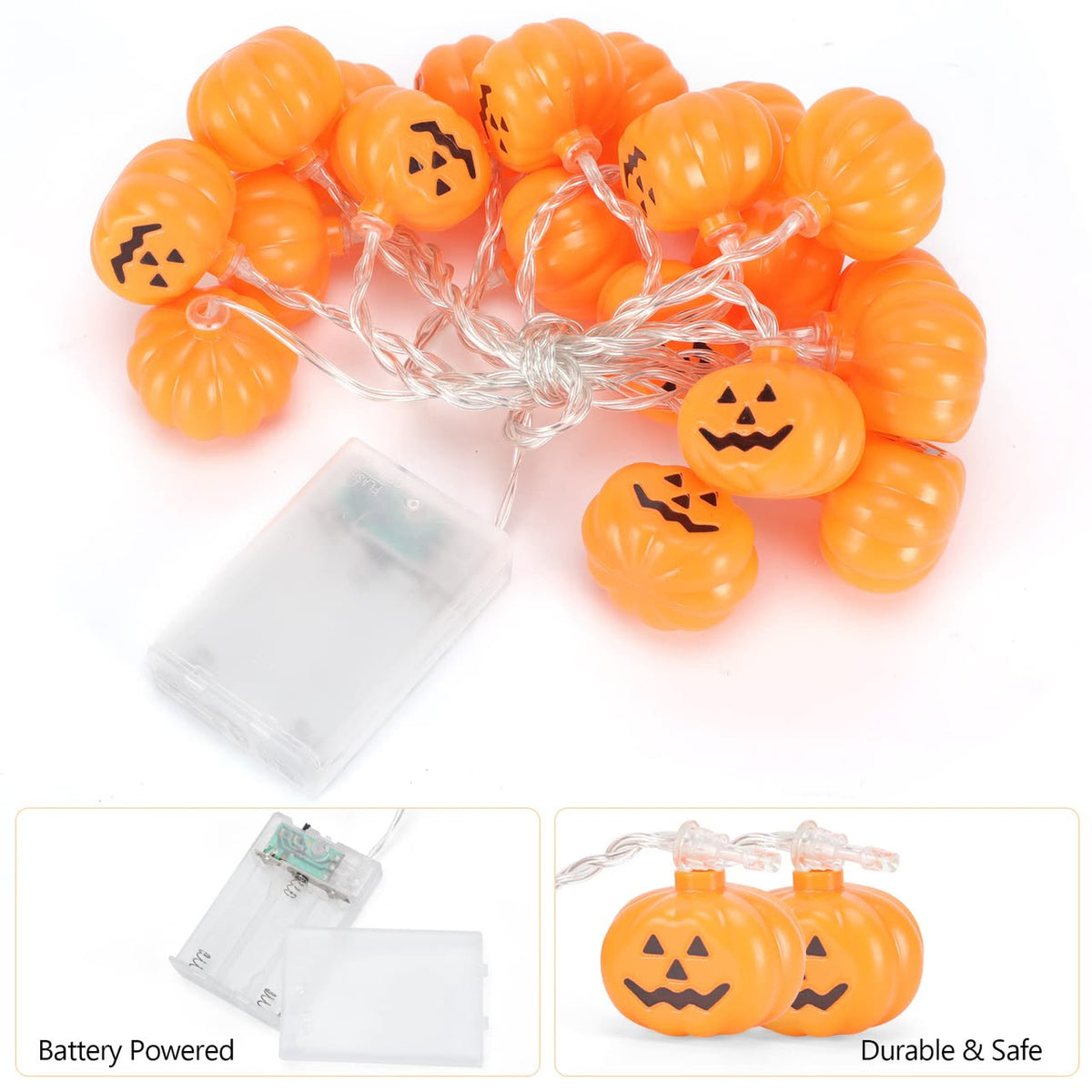 LED Pumpkin String Lights