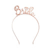 Rose Gold “Bride” Headband