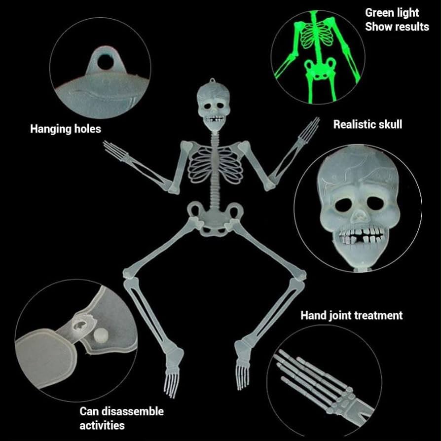 Glow in The Dark Hanging Skeleton