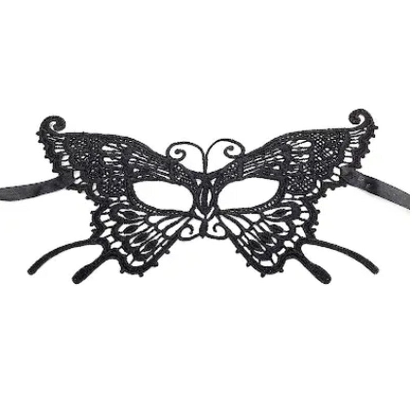 Black Butterfly Lace Mask