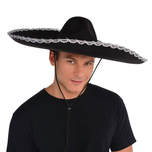 Black Sombrero with silver trim