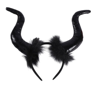 Black and Red Devil Horns