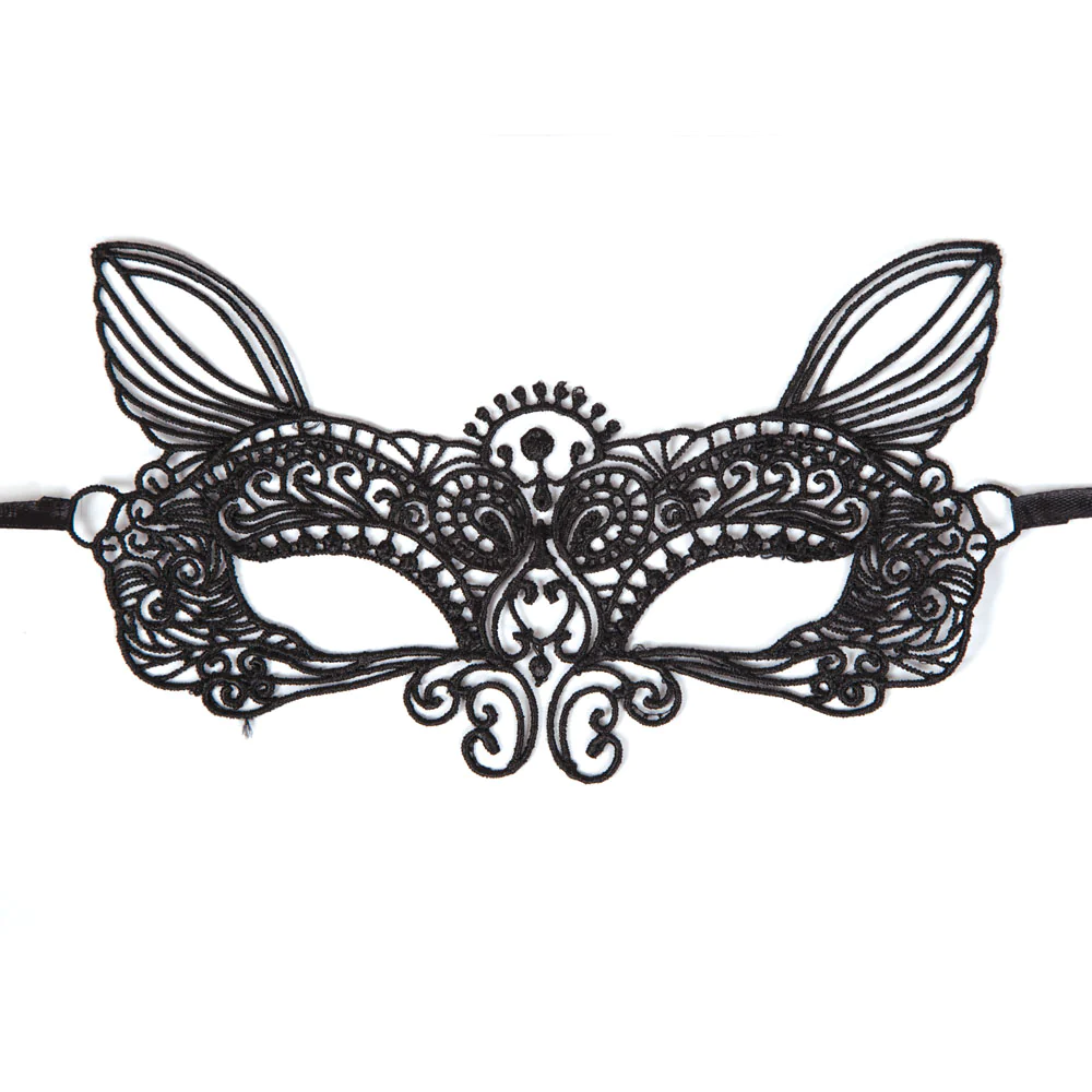 Black Cat Lace Mask