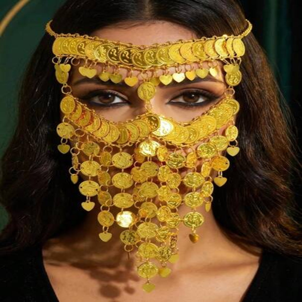 Gold Coin Dancer Face Jewels