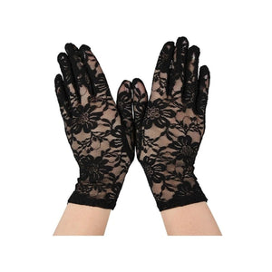 Black Lace Gloves
