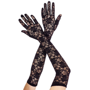 Black Lace Gloves