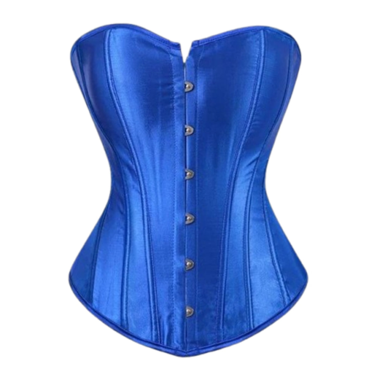 Royal Blue Satin Corset