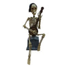 Animated Banjo-Playing Tombstone Skeleton Prop