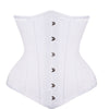 White and Red Under bust Corset