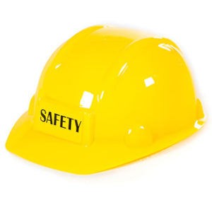 Yellow construction hard hat costume accessory
